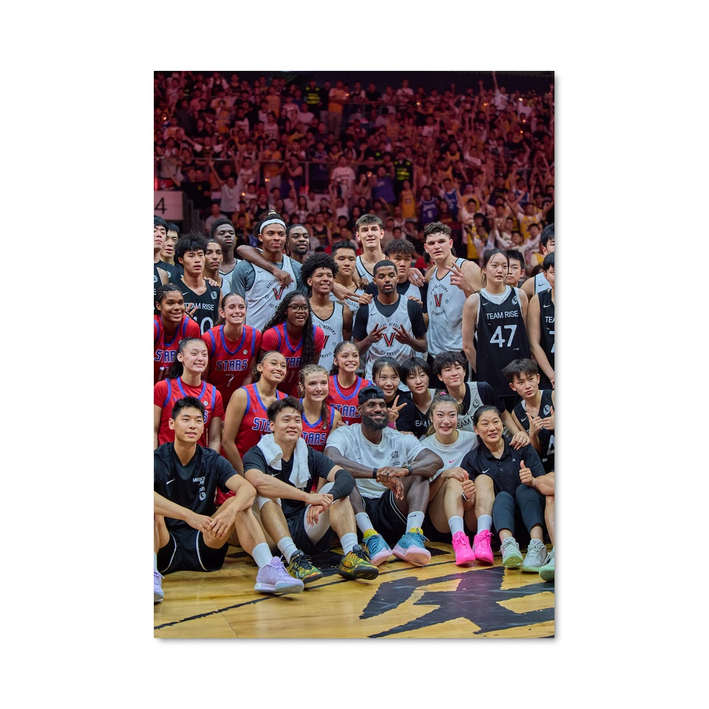 Poster Court des Léopards – affiche Basketball